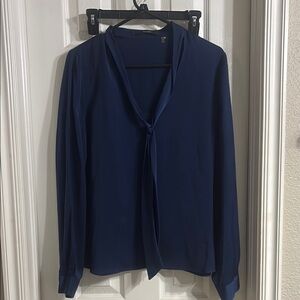 Elegant Navy Blue Women's Top